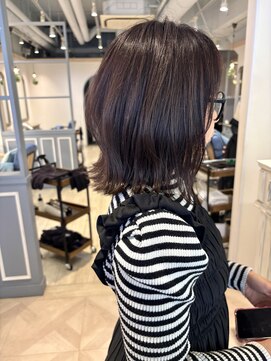 シェノン 赤羽店(CHAINON) 髪が多い方向け外ハネくびれボブしばれる長さの朝楽ヘア