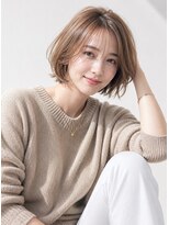 フルショウ アシヤ(FURUSHO ASHIYA) ショートボブ×ミルクティーベージュ×ハッシュレイヤーボブ