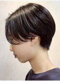 武蔵小杉白髪染めレイヤーボブベージュアッシュグレージュカラー