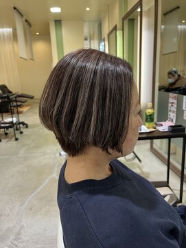 ブランシェ 高蔵寺店(BRANCHE) ◇ショートボブ×ハイライトカラー◇【北川】