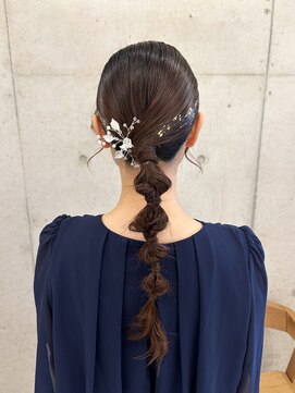 ミューシグヘアー(mysig hair) 編み下ろしヘアセット