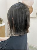 ボブレイヤー×オリーブグレージュ