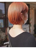 ハイトーン☆オレンジボブ