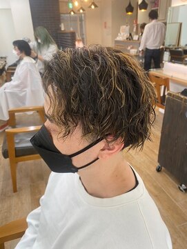 ネオリーブ クーロ メゾン 横浜(Neolive curro Maison) 波巻きスパイラル×ツイストパーマ[メンズ]