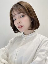 トルネード(TORNADO) 大人ガーリー チョコレート 小顔カット ボブ 薄めバング t58