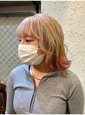 ダブルカラーブロンドベージュカラーケアブリーチハイトーン韓国