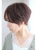 大人ナチュラルレイヤーショートボブ