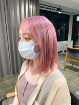 ニュート(Neut )&nbsp;ハイトーンコットンピンクカラーミディアム/ケアブリーチ/名古屋