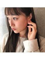 トレンチ(TRENCH)&nbsp;ショートバング×ベージュカラー　　　　　TRENCH