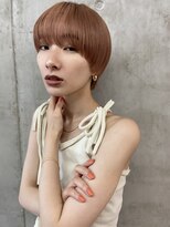 ソルトウォーター(SALT WATER)&nbsp;マッシュショート　ピンクオレンジ