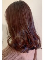 ジャネイロ バイ エイデザイン 都立大学(JANEiRO by A.Design)&nbsp;【キューティクル磨き髪質改善】ピンクアッシュコテ巻き風パーマ