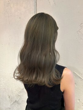 ルーム(Loom.) ブリーチなし透明感オリーブグレージュカラー