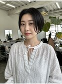 黒髪ハンサムショート