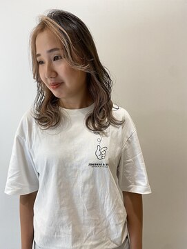 ネイロ 錦糸町(NeiRo) フェイスフレーミングロングミルクティーベージュインナーカラー