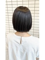 アイシー ヘアーメイク(ic hair make) 乾かすだけでまとまる クセを活かした内巻きボブ