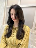 小顔に見せるヘア 大人かわいい韓国風スタイル