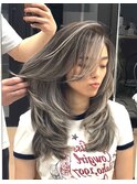 バレイヤージュ×バタフライレイヤー