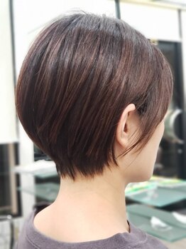 アルファ美容室(alfa)の写真/骨格や髪質を見極めたカットで、あなただけの似合わせショートを実現♪どこから見てもキレイなフォルムに◎