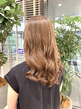 ステアケース 武蔵小杉店(stair:case) コテ巻き風パーマ　ロングヘア