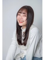 ルフュージュ バイ プロデュース 相模大野店(Refuge by Produce)&nbsp;チョコレートブラウン/レイヤーカット/ストレートロング