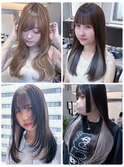 20代30代大人可愛い透明感ネイビーイヤリングカラー