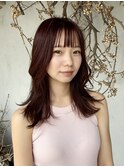 《Direct》レイヤーカット×チェリーブラウン
