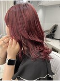 ブリーチなしレッド