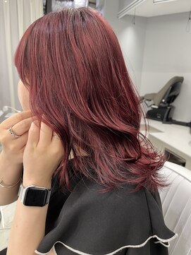 ヴァイス 新宿店(VAICE) ブリーチなしレッド