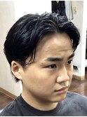 MEN’S HAIR/サーフカール/刈り上げセンターパート