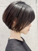 エリマ 武蔵小杉(elima)&nbsp;武蔵小杉白髪染めショートヘアタッセルボブミルクティーベージュ