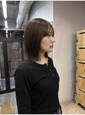 ブリーチなしチャコールグレーオリーブグリーンアッシュブラウン