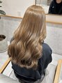 レンジヘアー(lange hair)&nbsp;脱赤味が叶うベージュ系カラー【ブリーチなしダブルカラー】