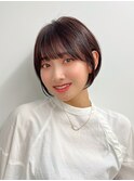 ◎前髪で印象が変わるショート