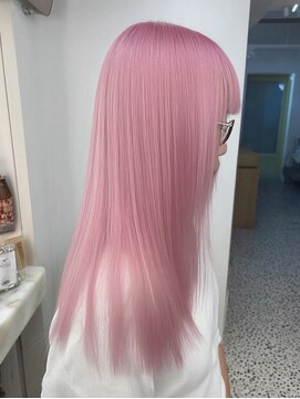 ネハス 名古屋栄店(nehus.) ピンクカラー/ブリーチカラー/ウルフカット/レイヤーカット