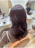 ほんのりピンクブラウンカラー