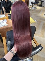 ラフ バイ マグ 南松本(R.A.F. by Mag)&nbsp;ケアブリーチダブルカラーピンクブラウン透明感×レイヤーカット