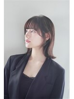 モッズ ヘア 新宿サウス店(mod's hair)&nbsp;顔まわりレイヤー×外ハネミディアム