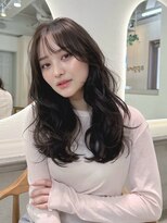 アプリ 大宮西口(appri)&nbsp;４韓国風ロングレイヤー顔まわりカット前髪艶髪透明感カラー