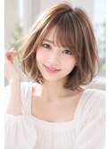 山村/小顔ゆるふわボブ/大人ボブパーマ/ワンカールパーマ銀座
