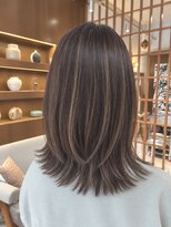 オーガニックトリコ 所沢(organic+tricot)&nbsp;40代50代◎秋カラー◎大人グレージュハイライト×ボブレイヤー