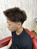 バーバー タカバタ 福井(Barber TAKABATA)&nbsp;メンズ/メンズパーマ/スパイキーショート/ツイストスパイラル