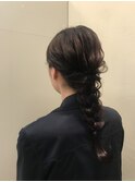 編みおろしヘアセット