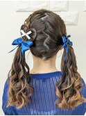 ツインテールアレンジ☆+゜