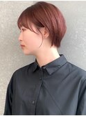 【Lond表参道 伊杏】カシスレッド コンパクトショート マッシュ