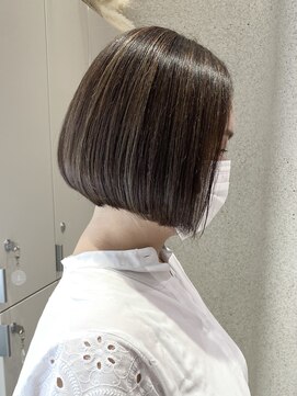 マイル 渋谷(mile) こなれミディ/美髪ヘア/大人かわいい/ホワイトグレージュ/渋谷駅