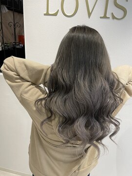 ラビスモア(Lovis moa) 魅力倍増カール/セミディ/シアーカラー/ダークアッシュ/姫カット