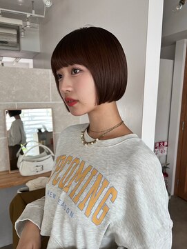 サンド 鹿児島中央(sand) 黒髪/グレーベージュ/レイヤーロング/前髪パーマ[鹿児島中央駅]