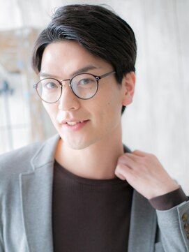 モッズヘアー メン 戸田公園店(mod's hair men) ビジネスも◎アースカラー涼しげアップバングショートc戸田公園