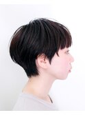 マッシュショート#黒髪#耳掛けショート#くびれショート#ボブ