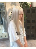 ホワイトカラーブロンドハイトーンダブルカラーケアブリーチ艶髪